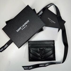 Black Leather Card Holder